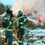 At 4:23 p.m. Wednesday, crews from Clallam Fire District No. 2 responded to a structure fire at 237979 U.S. Highway 101 in the old Clallam Timber log yard, west of Port Angeles (Clallam Fire District No. 2)