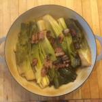 Braised leeks with bacon and thyme. (Betsy Wharton/for Peninsula Daily News)