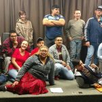 Some cast members for an upcoming private performance of biblical stories are, in front from left, Mika Velasquez and Micah Truong; middle row from left, Calysta Bos, Juan Mena, Teah Mena, Marcos Mena, Isaias Mena and Julio Garcia; and in back from left, Diana Garcia, Taya Bos, Antigone Barker, Sebastian Velasquez, Ashtin Barker, Timothy Truong and Raul Garcia. (Zorina Barker/for Peninsula Daily News)