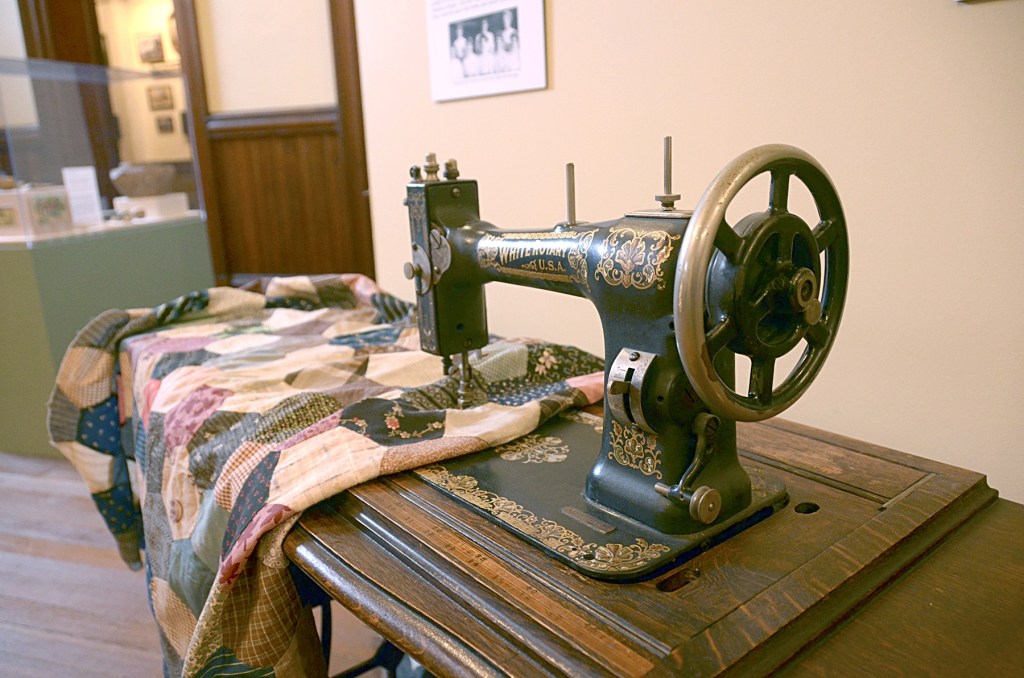 The Historical Quilts exhibit will be gone in March and is made up of mostly quilts on loan from community members.