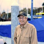 Doug Platten has adopted Port Angeles, specifically the marina, as his hometown. (Diane Urbani de la Paz/for Peninsula Daily News)