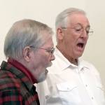 Blues belters Jeff Johnson and Scott Rosekrans will sing along with others during a benefit concert Saturday for the Port Townsend Friends Meeting at the Friends Meetinghouse, 1841 Sheridan St.