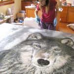 Theresa Stirling of Port Hadlock will demonstrate how she paints with fire and beeswax during Saturday&rsquo;s Gallery Walk in Port Townsend. (Eric and Theresa Stirling)