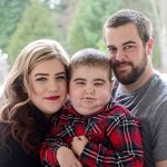 Chasia and George Bailey of Sequim with their 5-year-old son, Patrick, who was recently diagnosed with systemic juvenile idiopathic arthritis. (Jesse Major/Peninsula Daily News)