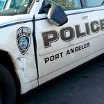 Port Angeles Police Officer T.J. Mueller&rsquo;s patrol car was allegedly rammed by a Port Angeles man who police say led them on a high-speed chase through the city. (Port Angles Police Department)
