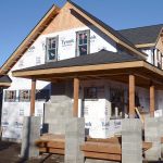 Port Townsend is seeing an increase in building permits for new housing coming in 2016 and 2017 including this home on the corner of Blaine and Tyler Streets. (Cydney McFarland/Peninsula Daily News)