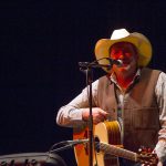 Denny Secord Jr., who plays in Haywire, performs at Snowgrass in Port Angeles in 2015.