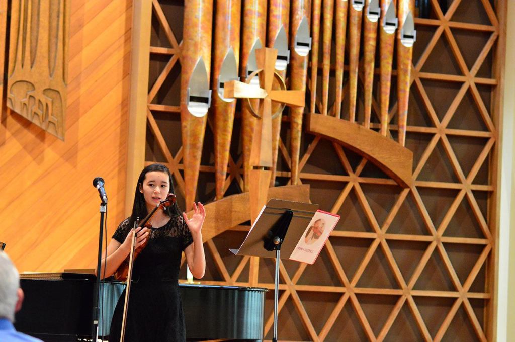 Shinia Kildall, 13, was among the winners of the Junior Young Artist Competition in Port Angeles on Saturday.