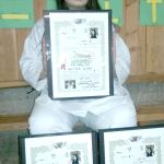 Port Angeles&rsquo; Karrah Lowe, age 15, recently became the first White Crane Martial Arts student to attain the rank of black belt in three different disciplines in one testing session.