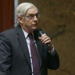 Rep. Bruce Chandler, R-granger, speaks on the state House floor on Monday at the Capitol in Olympia. (Ted S. Warren/The Associated Press)