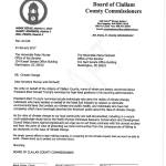 The letter drafted by Clallam County Commissioner Mark Ozias.