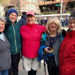 From left, Sequim and Port Angeles residents Barb Gunderson Hendrickson, Christie Lassen, Sharon Jensen, Sharron Fogel and Sue Miles took part in a women&rsquo;s march Saturday in Seattle.