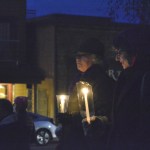 Barbara Thompson, left, and Ruthann Toney hold candles during a peace rally last Saturday in downtown Sequim. Thompson, who marched in Port Townsend earlier in the day for women&rsquo;s rights, said she feels frightened of what may be coming from the new administration in Washington, D.C. &ldquo;I&rsquo;m here to stand up for everyone who may be or feel marginalized,&rdquo; she said. &ldquo;I&rsquo;m hoping to protect our rights.&rdquo; Toney said she was elated to see so many people unite and that it shows &ldquo;the power of one becoming many.&rdquo; (Matthew Nash/Olympic Peninsula News Group)