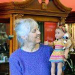 Barbara Lott of Port Angeles holds Lea, the grand prize doll of Saturday&rsquo;s 2017 Promise of Spring Doll Show in Port Angeles. (Diane Urbani de la Paz)