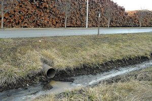 Tests underway on mystery substance in ditch near Port Angeles airport