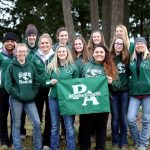 From Jan. 27-29, the Port Angeles High School equestrian team members all gained a top 10 placing at their first Washington State High School Equestrian Team meet of the season. The team members are, back row from left, drill coach Haley Hodgin, Emma Albright, CassiAnn Moore and Abby Hjelmeseth; middle row from left, Ebony Billings, Emily Gear, Kaytee Gibeau, Madison Carlson and coach Tina VanAusdle; and front row from left, Lisi Hanson, Summer Moroz and Kristine Hanson. Not pictured are Emily Menshew and Cassie Roark.