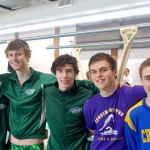 Peter Craig/for Peninsula Daily News These divers from Port Angeles, Sequim and Crescent will be competing at the state diving championship in Federal Way this weekend. From left are: Hollund Bailey, Port Angeles; David Jensen, Port Angeles; Andrew Methner, Port Angeles; Mathew Craig, Sequim and Micah Scott, Crescent.