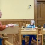 Jason Victor Serinus was one of many community members who spoke out in favor of making Port Townsend a sanctuary city at Monday&rsquo;s City Council meeting. (Cydney McFarland/Peninsula Daily News)