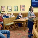 Zhaleh Almaee was one of 90 community members who came to Monday&rsquo;s City Council meeting to share thoughts on making Port Townsend a sanctuary city. (Cydney McFarland/Peninsula Daily News) ​