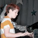 Holden Kenworthy plays the piano during the Port Townsend Kiwanis Club&rsquo;s Stars of Tomorrow show last year. (Jill Buhler/Studio J)