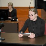 Clallam County Treasurer Selinda Barkhuis told county commissioners Tuesday she has not yet decided when she will resign. (Paul Gottlieb/Peninsula Daily News)