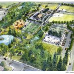 City of Sequim                                The Carrie Blake Park Master Plan places new pickleball courts next to the existing Sequim Skate Park and a new entrance between the park and Trinity United Methodist Church.