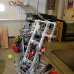 One of the robots the Sequim High School Robotics Club constructed last year to compete in the FIRST Robotics Competition. (Erin Hawkins/Olympic Peninsula News Group)