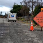Matthew Nash/Olympic Peninsula News Group                                Hemlock Street between South Fourth and Fifth avenues might be one of the worst rated roadways in the city of Sequim.
