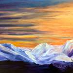 &ldquo;Oh What A Sunset,&rdquo; painted by Ann Arscott, will be displayed at Gallery 9 on Saturday during the Port Townsend Gallery Walk.