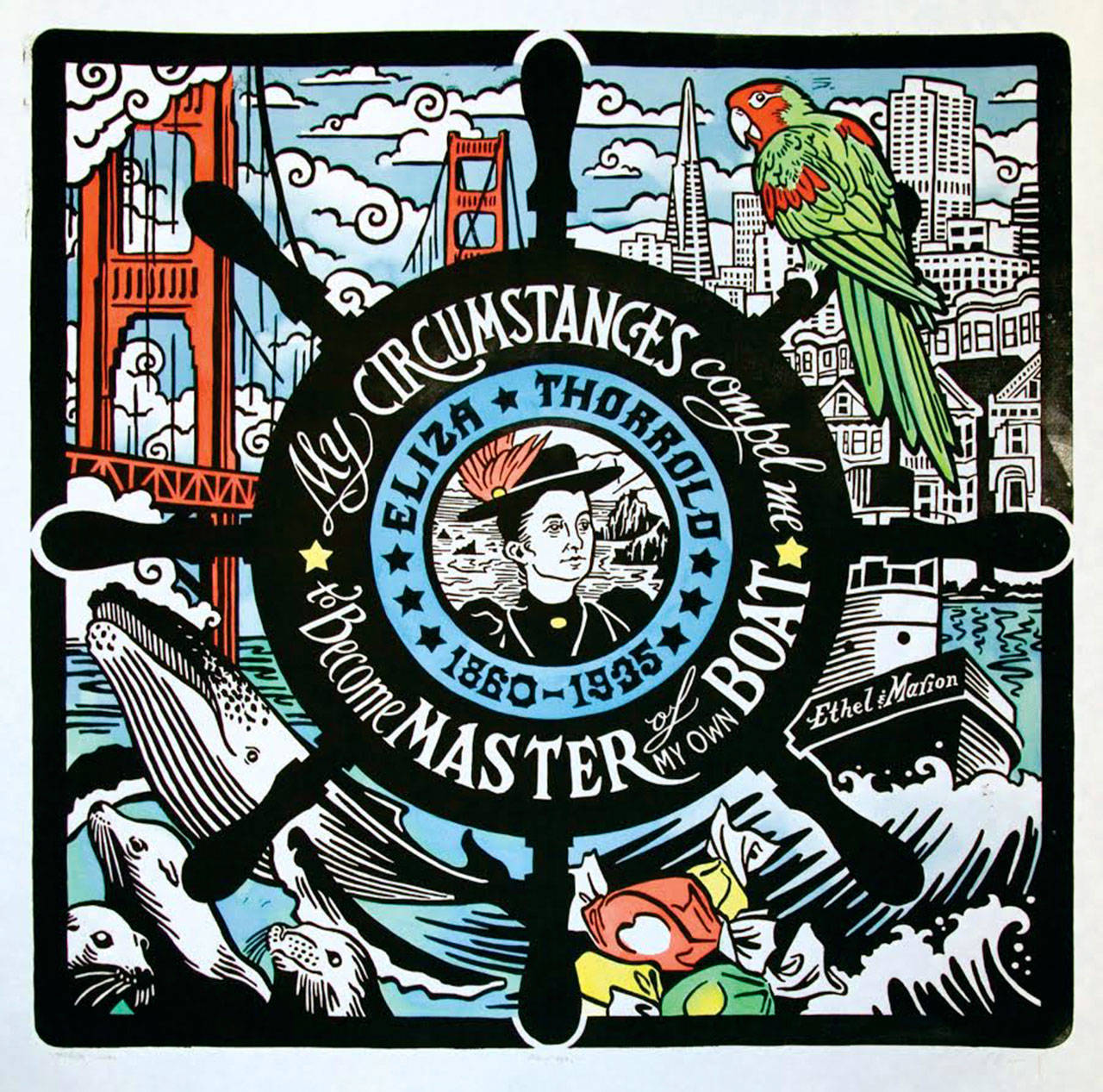 Lost at She is a dual exhibit featuring both solo and collaborative artwork by Chandler O&rsquo;Leary and Jessica Spring, centered around the theme of navigating the waters of feminism.