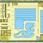 A floor plan of the expanded William Shore Memorial Pool.