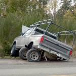 A two-car wreck at the intersection of Four Corners Road and state Highway 20 near Port Hadlock blocked traffic for roughly a half-hour while crews cleared the roadway. No one was injured in the wreck. (Cydney McFarland/Peninsula Daily News)
