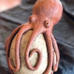 Terri Enck&rsquo;s ceramics depict images of the sea at Harbor Art.