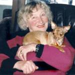 Elsa Schmidt and her dog, Ditto.