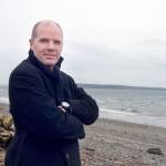 Filmmaker Ian Hinkle, a former resident of Port Townsend, returned to the Peninsula to show his 2014 documentary &ldquo;Reaching Blue&rdquo; about the effects of climate change on the Salish Sea. (Cydney McFarland/Peninsula Daily News)