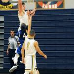 Lonnie Archibald/for Peninsula Daily News                                Forks&rsquo; Marky Adams, top, has been voted to The Associated Press Class 1A All-State boys basketball team in voting conducted by sports writers and editors from around the state.