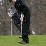 Keith Thorpe/Peninsula Daily News Port Townsend&rsquo;s Jacob Madison putts on the third hole at Peninsula Golf Club in Port Angeles.