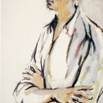 A portrait of Peter Simpson done in 1962 by Thomas T. Wilson.
