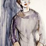 Thomas T Wilson painted this portrait of Pat Simpson in 1961.