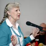 Susan Hillgren, executive director of The Answer for Youth, talks to members of the Port Angeles Business Association about the nonprofit Tuesday. (Jesse Major/Peninsula Daily News)