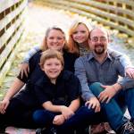 The McKeown family &mdash; Karen McKeown, Dylan McKeown, Sean McKeown and Madison McKeown &mdash; poses for a family photo. Sean was diagnosed with multiple sclerosis at age 19 and is raising money to undergo stem cell transplant therapy that could help improve his condition. (Beth Barrett/Morningstar Photography)
