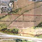 A $50,000 grant could help pay for a consultant to identify the best development opportunities and solutions for challenges at 55 acres of the Bell Creek Village site north of U.S. Highway 101 and east of North Sequim Avenue. Photo courtesy of City of Sequim