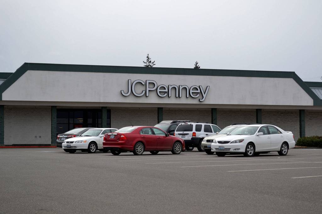 The J.C. Penney in the Sequim Village Shopping Center will remain open after officials with J.C. Penney Co. Inc. announced plans to close 138 stores nationwide, including a store in Snohomish. (Matthew Nash/Olympic Peninsula News Group)