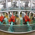 This March 16, photo shows the sewage pump room at the West Point Treatment Plant in Seattle. (Ted S. Warren/The Associated Press)