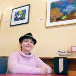 Aloura Remy, a 13-year-old artist from Port Townsend, is using her art to raise money for Dove House all this month. (Cydney McFarland/Peninsula Daily News)