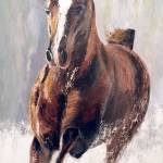 &ldquo;Snow&rdquo; is an oil painting by Lucrezia Cuen Paxson, the Port Ludlow Artists&rsquo; League&rsquo;s April artist of the month.