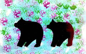 Aciene Garcia&rsquo;s bear painting will be among those in the &ldquo;Windows of Creativity&rdquo; exhibit.