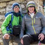 Leif and Jim Whittaker on the trail to Mount Everest Base Camp in 2012. (Dave Hahn)