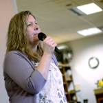 Lissy Andros, executive director of the Forks Chamber of Commerce, told members of the Port Angeles Business Association on Tuesday that Forks continues to benefit from &ldquo;Twilight.&rdquo; (Jesse Major/Peninsula Daily News)