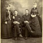 The Roselle siblings &mdash; from left, Hannah Roselle Halberg, John Roselle, Andrew Roselle and Nellie Roselle Story &mdash; in 1890. (Jefferson County Historical Society)